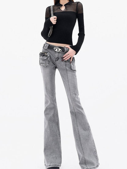 QIUQIU STUDIO Tall Extra Long Rivet Detail Women&