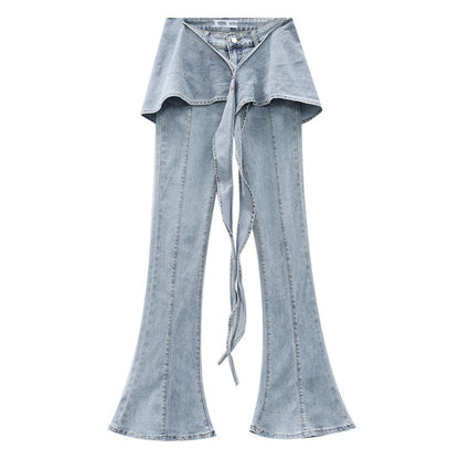 QIUQIU_STUDIO_Tall_Faux_Layered_Micro_Flare_Women&