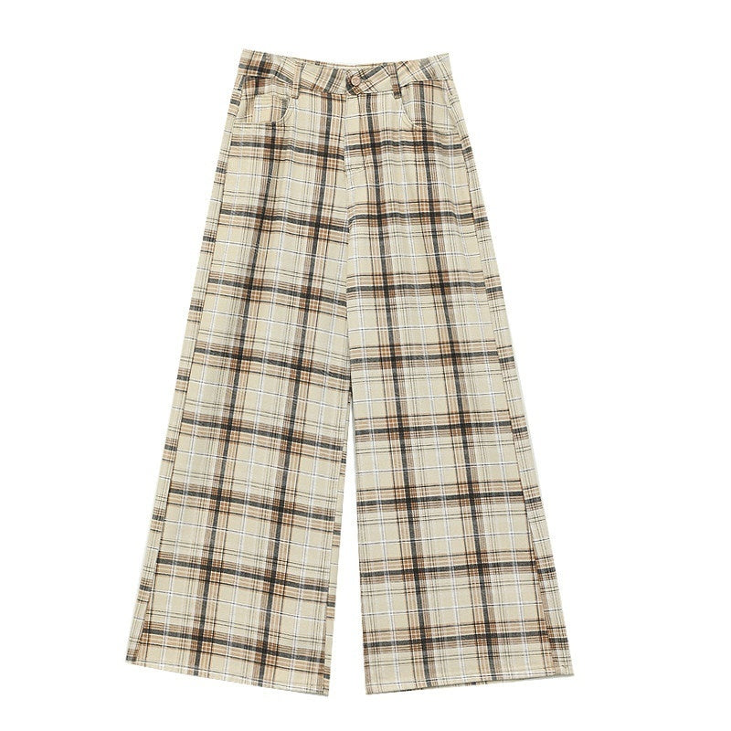 QIUQIU_STUDIO_Tall_Pink_Plaid_Relaxed_Pocketed_Women&