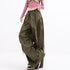QIUQIU_STUDIO_Tall_Printed_Asymmetric_Cargo_Drawstring_Pockets_Women&