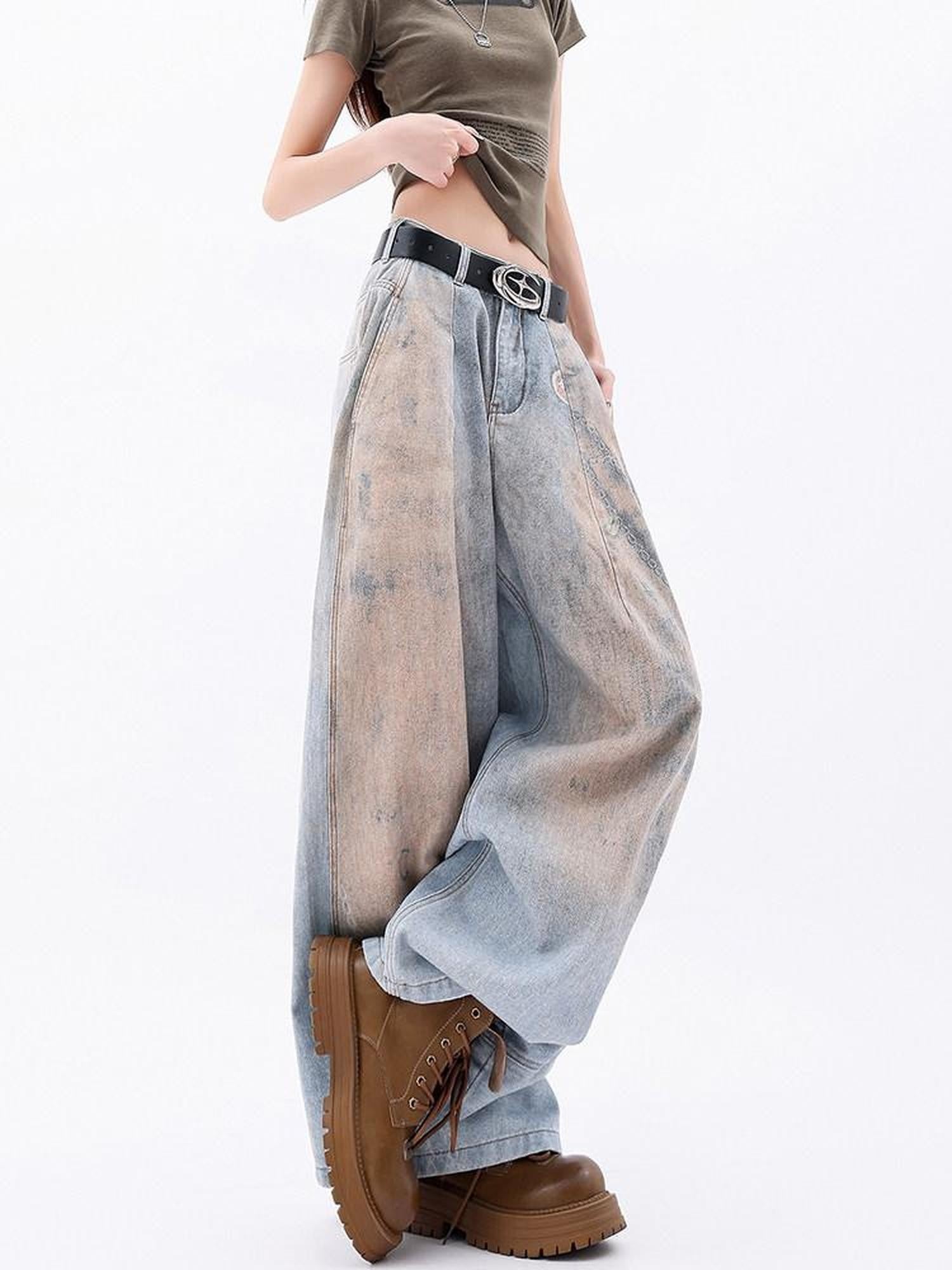 QIUQIU STUDIO Tall Printed Distressed Drapey Loose Women&