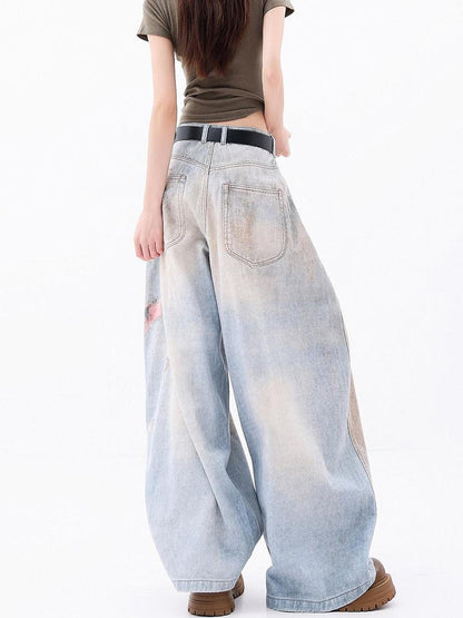 QIUQIU STUDIO Tall Printed Distressed Drapey Loose Women&