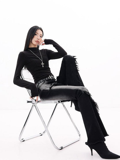 QIUQIU STUDIO Tall Subculture Micro Flare Micro Stretch Women&