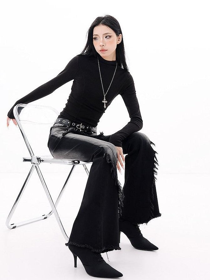 QIUQIU STUDIO Tall Subculture Micro Flare Micro Stretch Women&