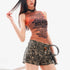 QIUQIU_STUDIO_Tie_Dye_Letter_Print_Sheer_Sexy_Slim_Fit_Women&