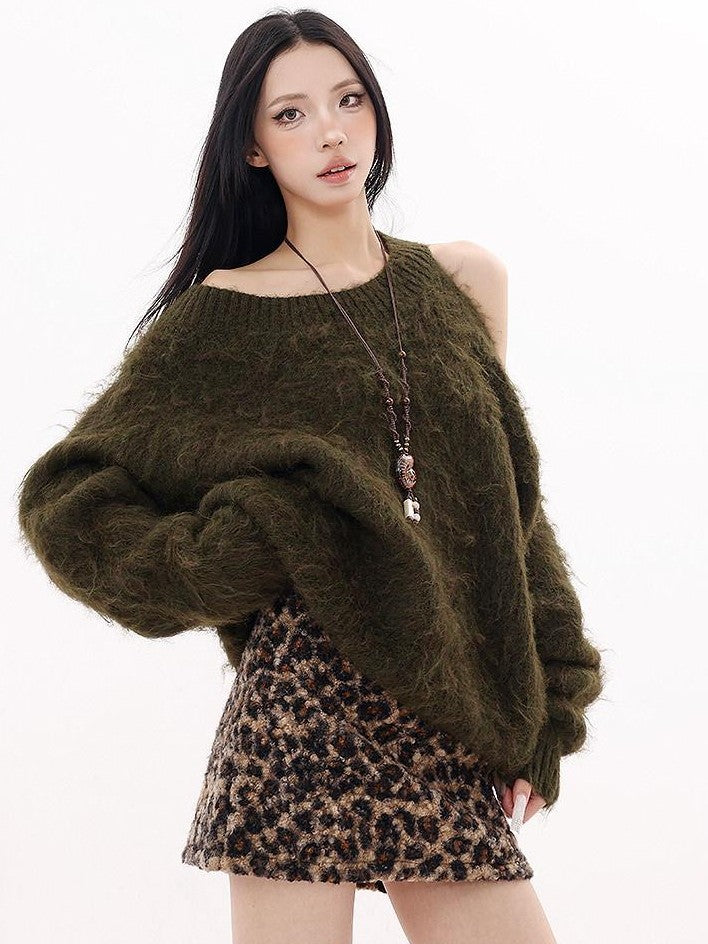QIUQIU STUDIO Velvet Texture Solid Loose Women&
