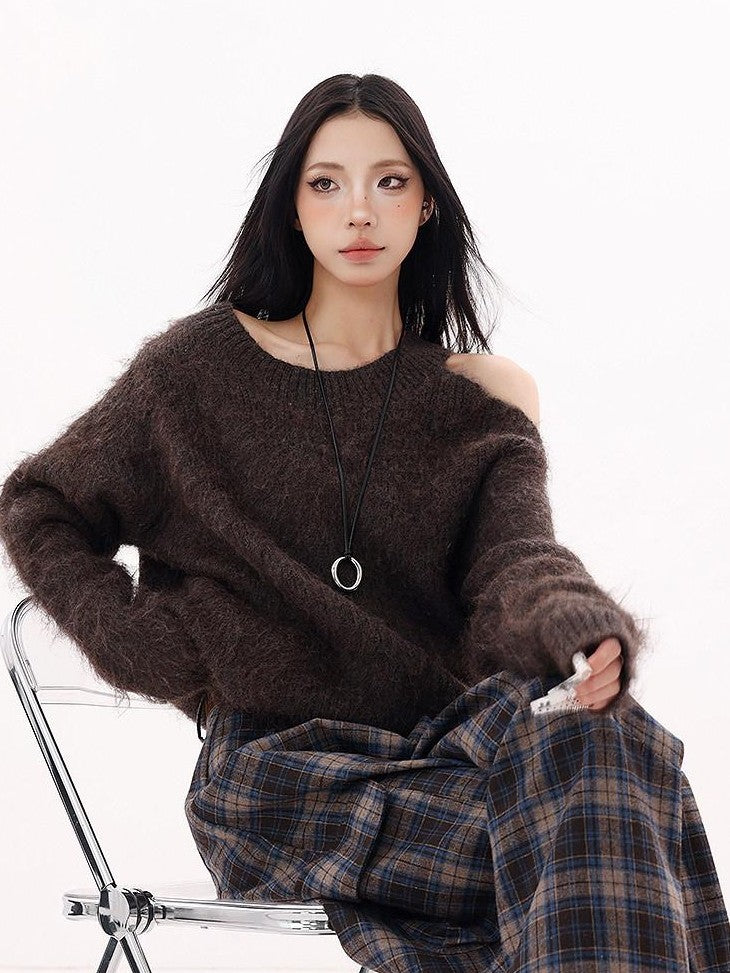 QIUQIU STUDIO Velvet Texture Solid Loose Women&