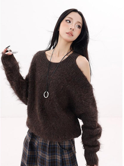 QIUQIU STUDIO Velvet Texture Solid Loose Women&