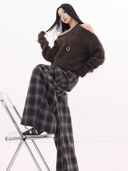 QIUQIU STUDIO Velvet Texture Solid Loose Women&