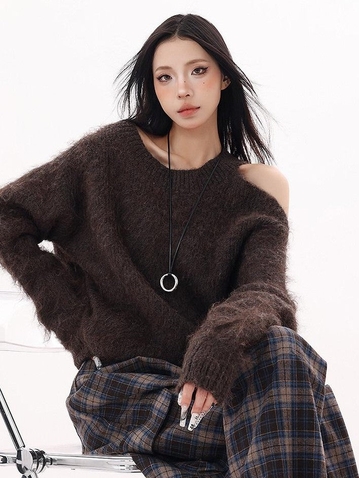 QIUQIU STUDIO Velvet Texture Solid Loose Women&