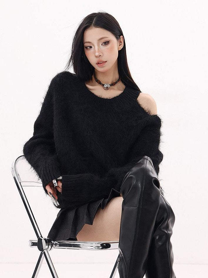 QIUQIU STUDIO Velvet Texture Solid Loose Women&