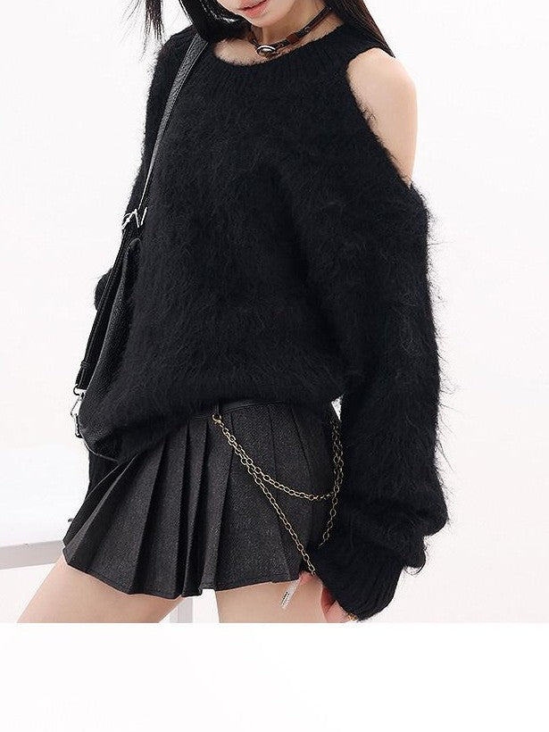 QIUQIU STUDIO Velvet Texture Solid Loose Women&