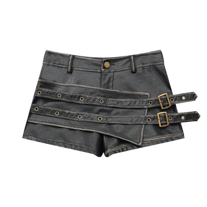 QIUQIU_STUDIO_Vintage_Distressed_A_Line_Wide_Leg_Women&