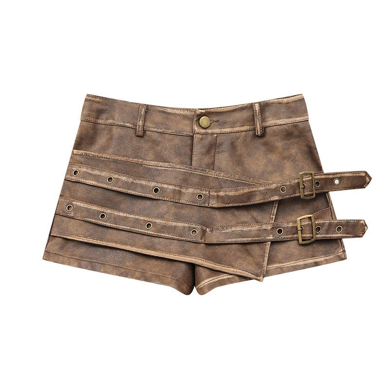 QIUQIU_STUDIO_Vintage_Distressed_A_Line_Wide_Leg_Women&