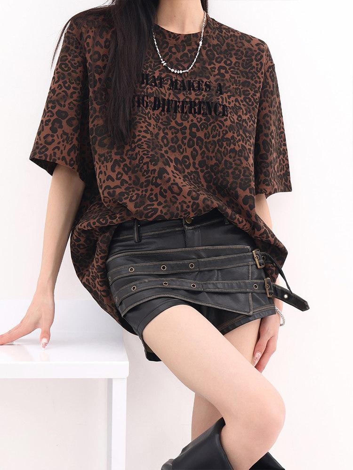 QIUQIU STUDIO Vintage Distressed A Line Wide Leg Women&