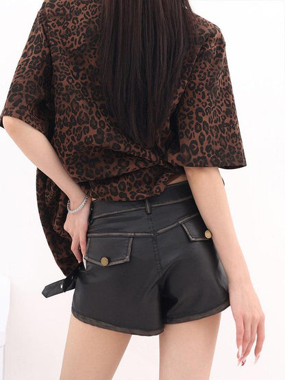 QIUQIU STUDIO Vintage Distressed A Line Wide Leg Women&
