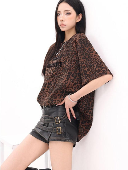QIUQIU STUDIO Vintage Distressed A Line Wide Leg Women&