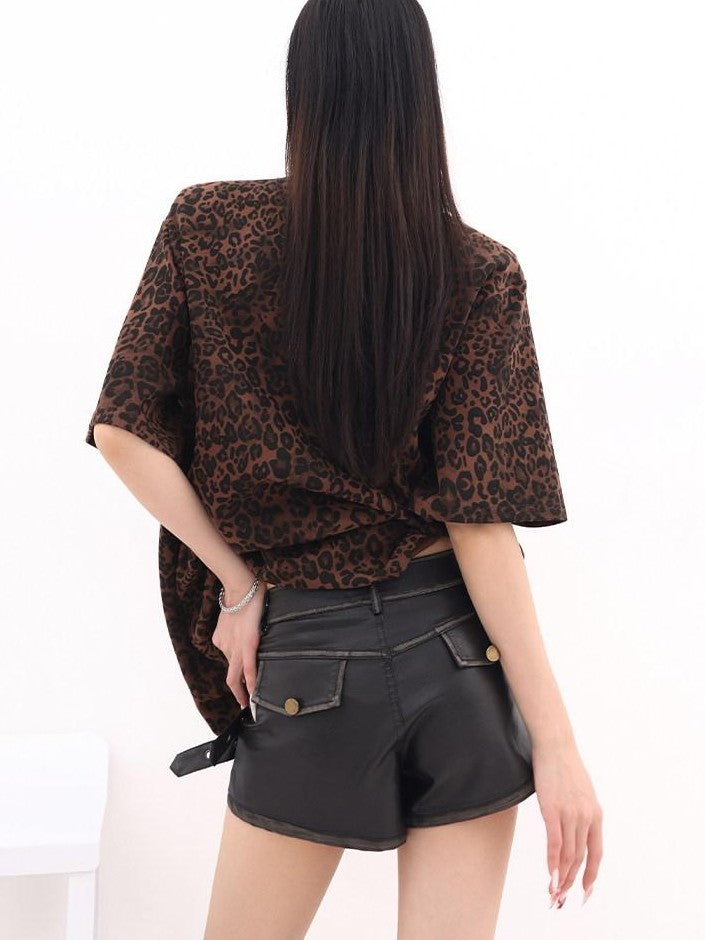 QIUQIU STUDIO Vintage Distressed A Line Wide Leg Women&