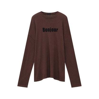 QIUQIU_STUDIO_Vintage_Letter_Print_Crew_Neck_Loose_Women&