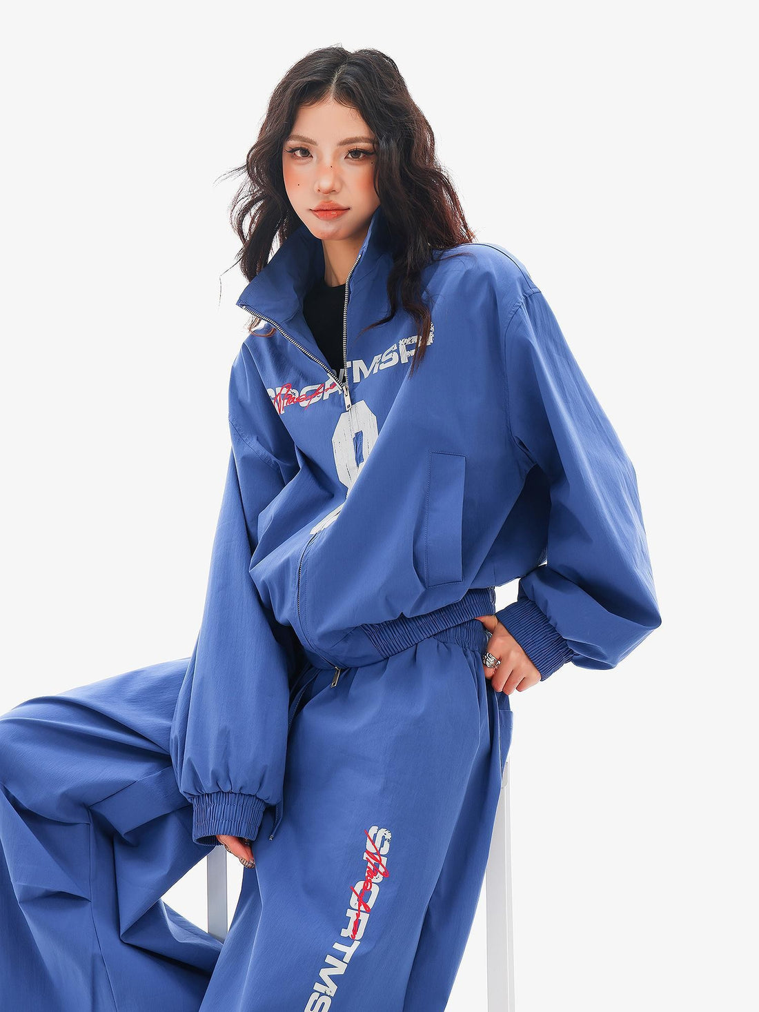 QIUQIU STUDIO Vintage Print Loose Fit Women&