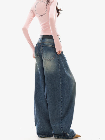 QIUQIU STUDIO Washed Curved Frayed Women&