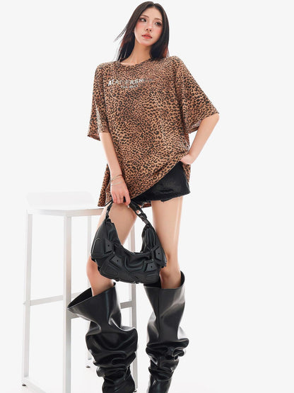 QIUQIU STUDIO Washed Distressed Belted Frayed Hem Ripped Skinny Women&