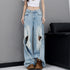QIUQIU_STUDIO_Washed_Distressed_Frayed_Ripped_Loose_Natural_Waist_Women&