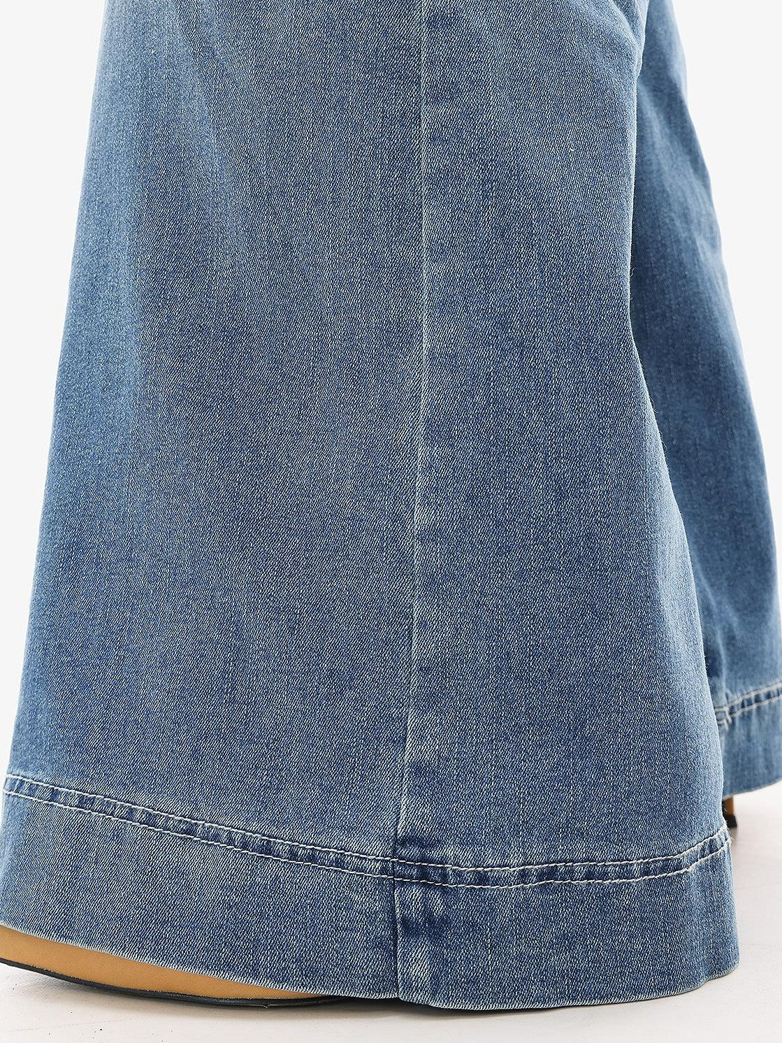 QIUQIU STUDIO Washed Flared Pocket Women&