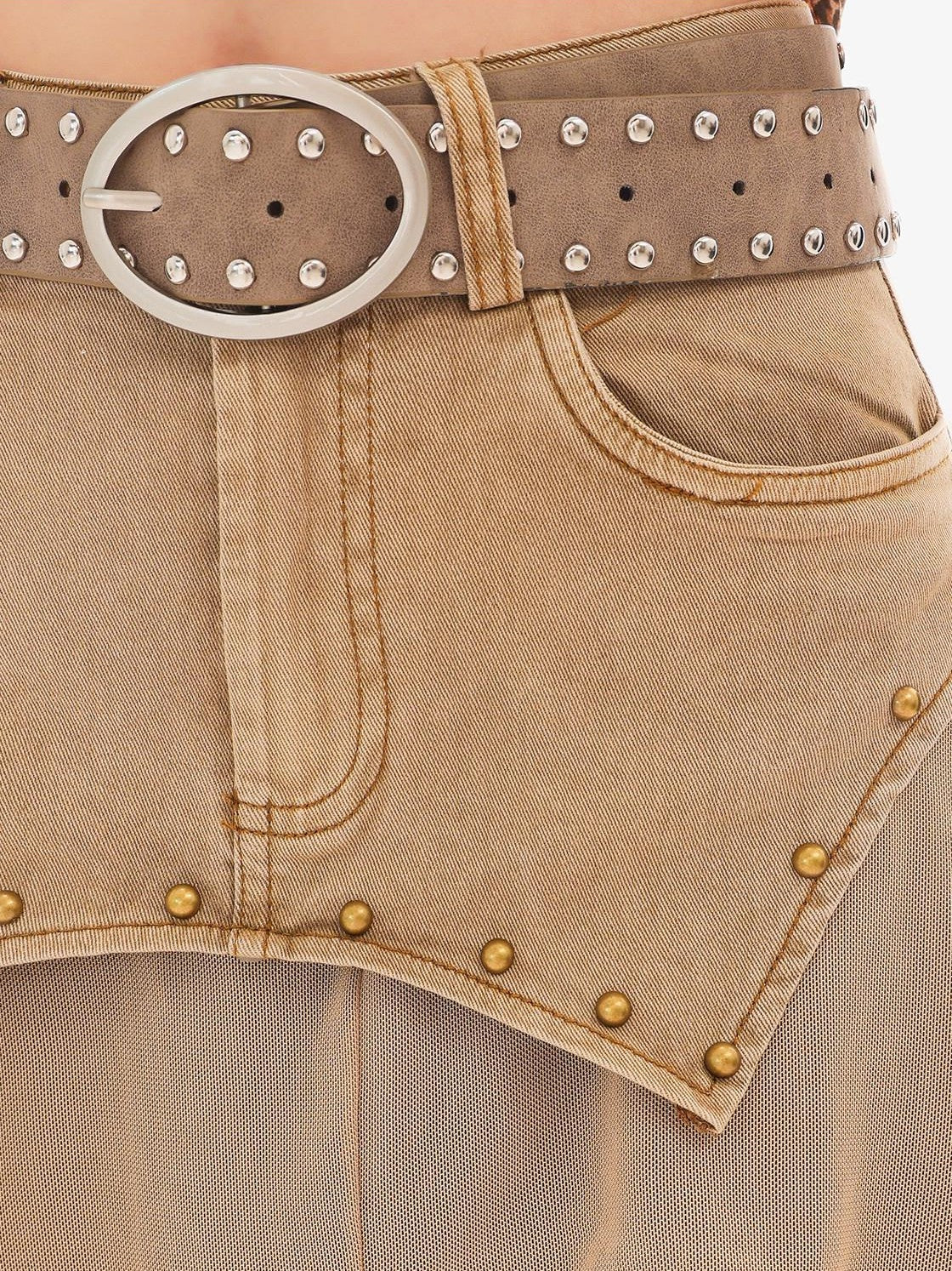 QIUQIU STUDIO Wasteland Patchwork Asymmetrical Women&