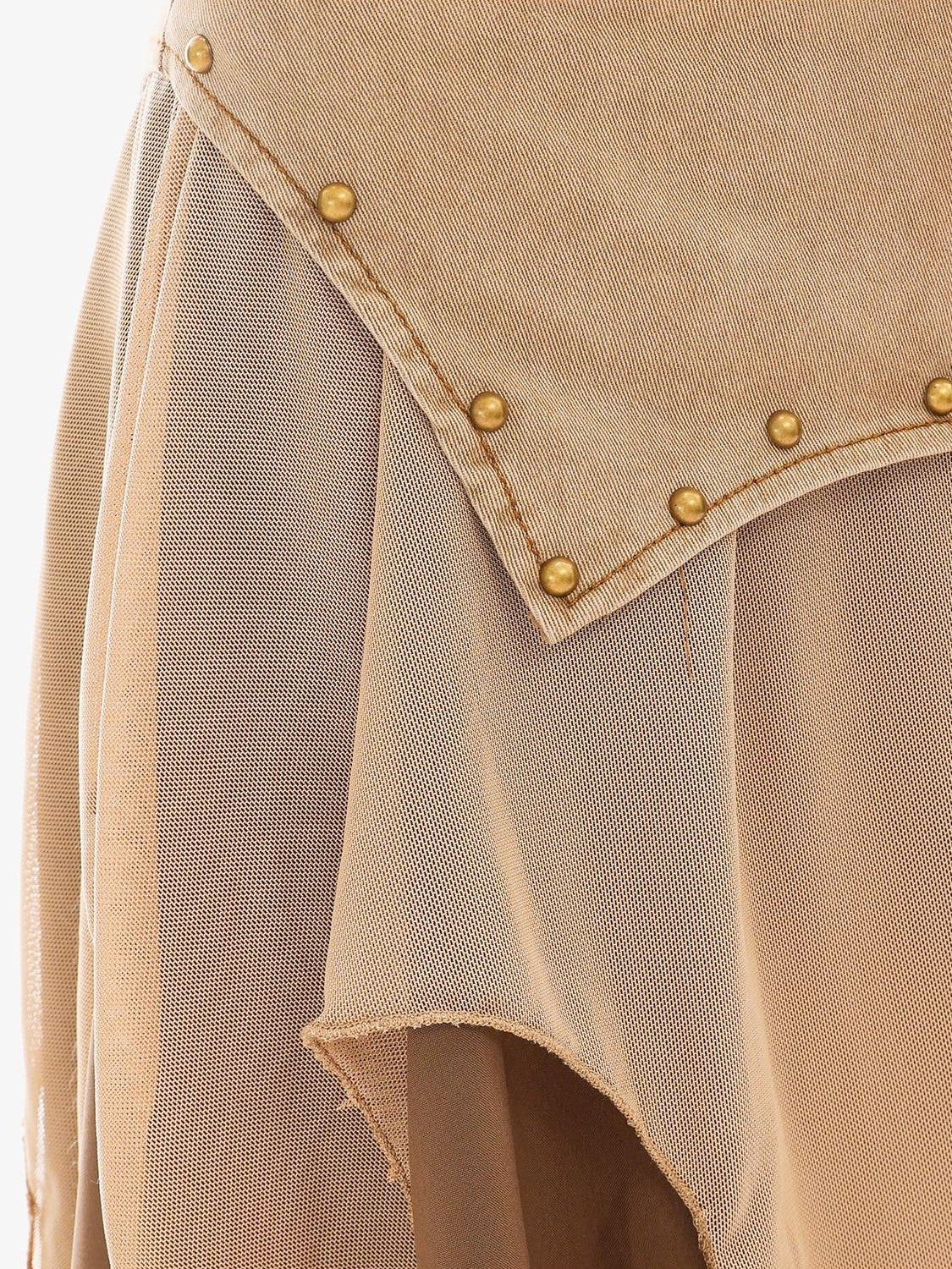 QIUQIU STUDIO Wasteland Patchwork Asymmetrical Women&
