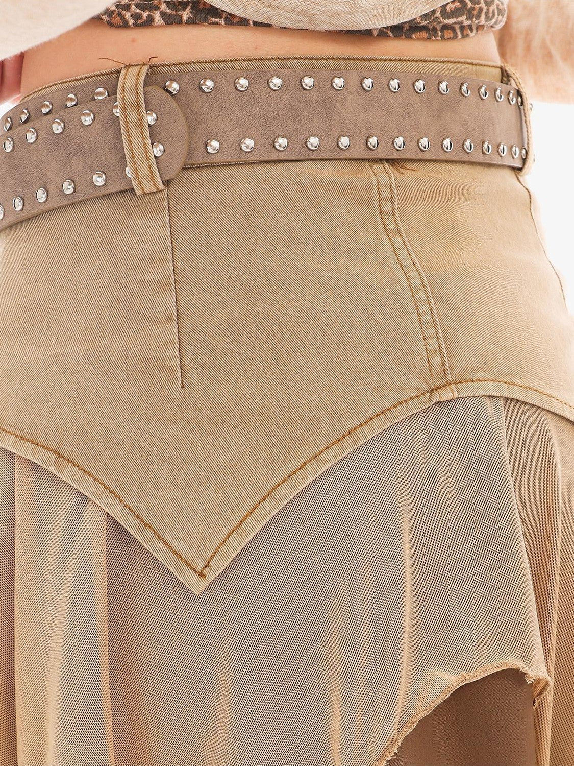 QIUQIU STUDIO Wasteland Patchwork Asymmetrical Women&