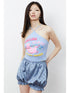 QUORRA S CHORD 3d Bubble Rabbit Print Cinched Waist Women&