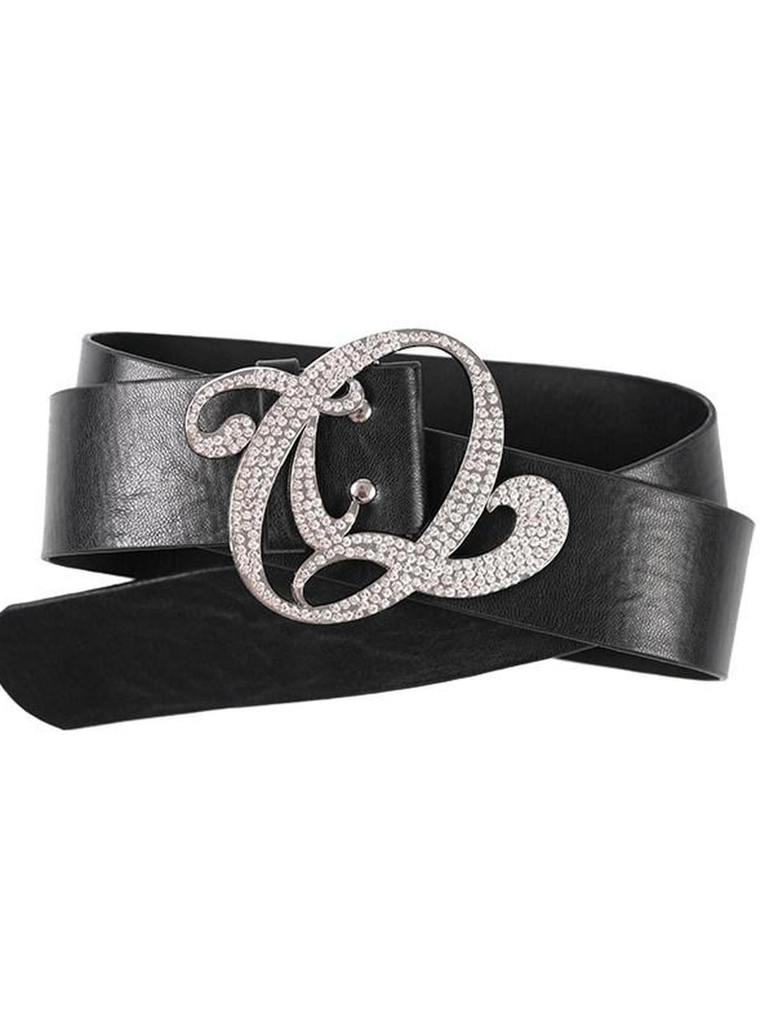 QUORRA S CHORD Allover Rhinestone Logo Original Wide Women&