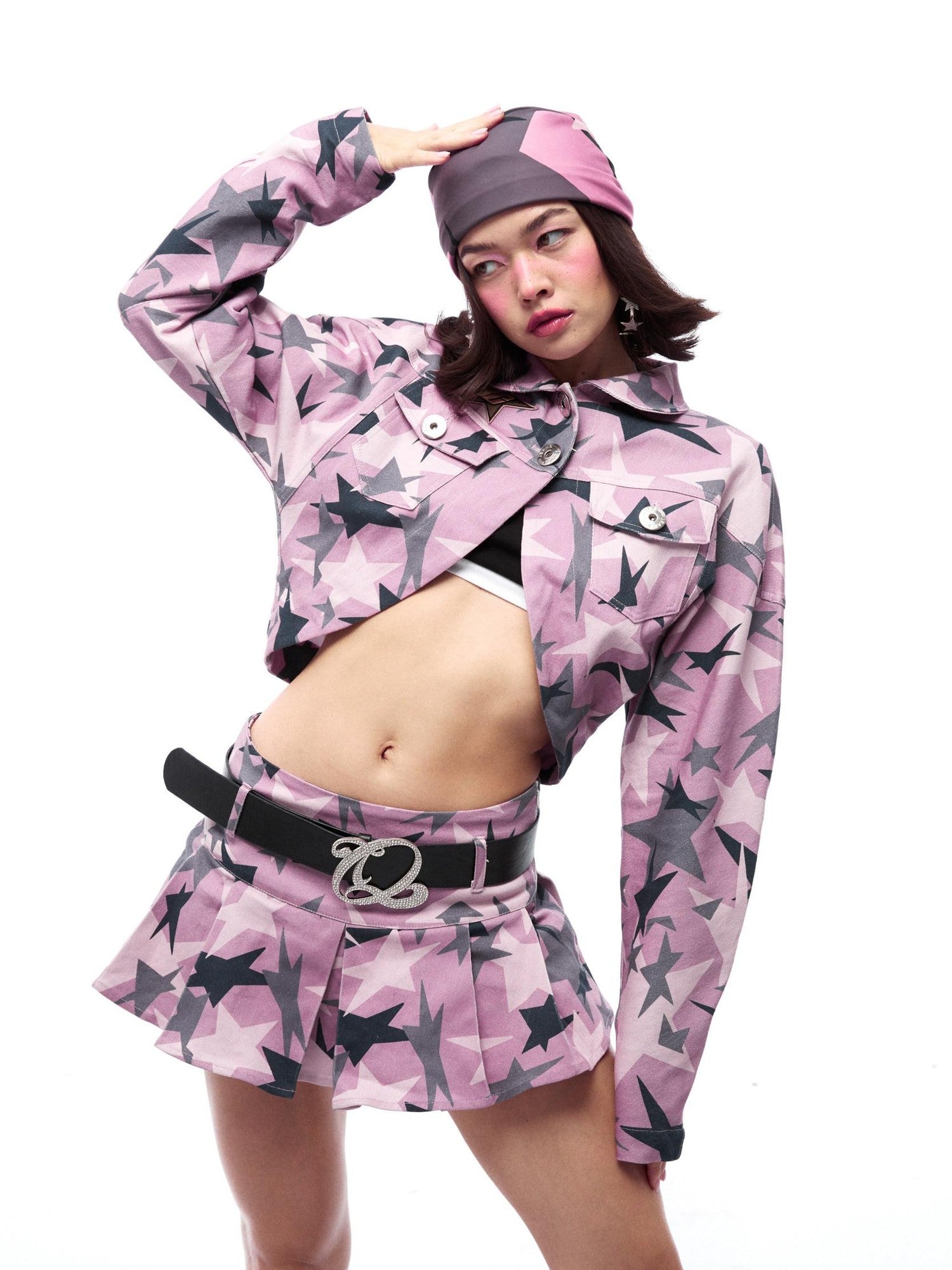 QUORRA S CHORD Allover Rhinestone Logo Original Wide Women&