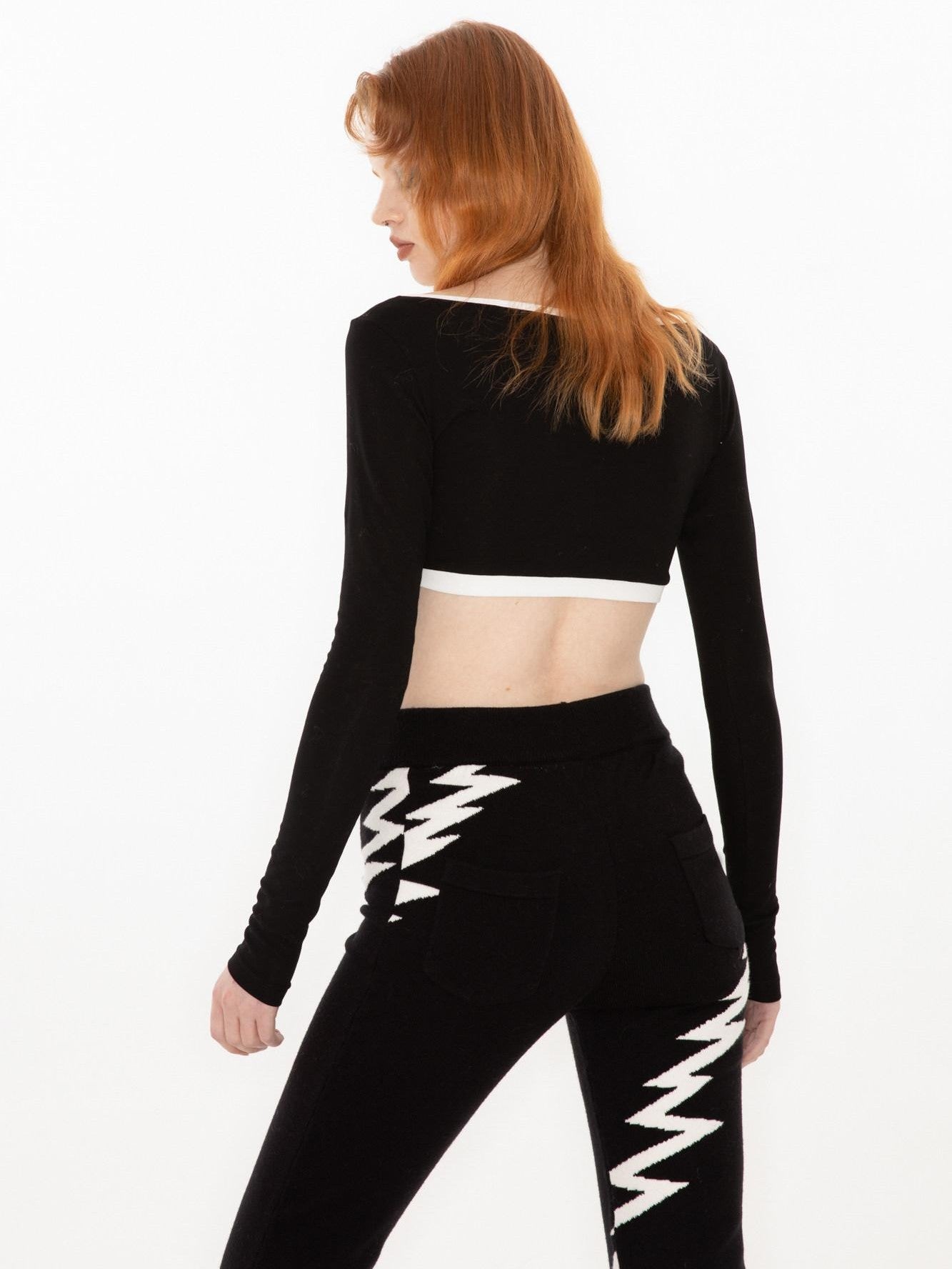 QUORRA S CHORD Black And White Lightning Embroidered Women&