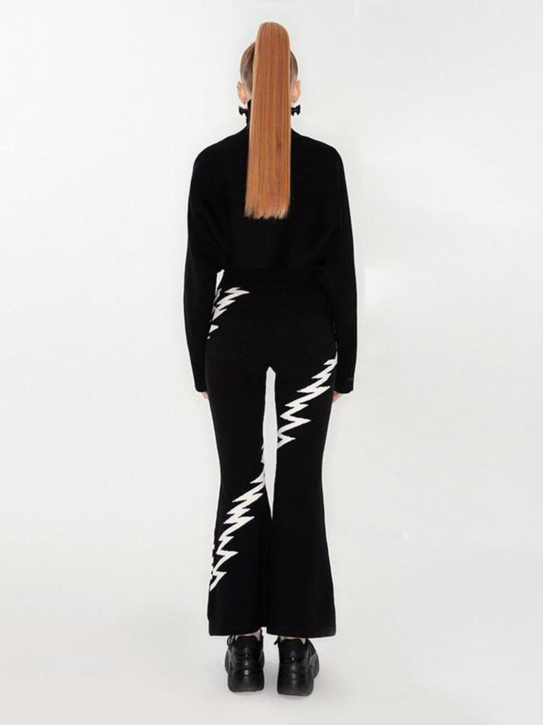 QUORRA S CHORD Black And White Lightning Embroidered Women&