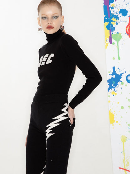 QUORRA S CHORD Black And White Lightning Embroidered Women&