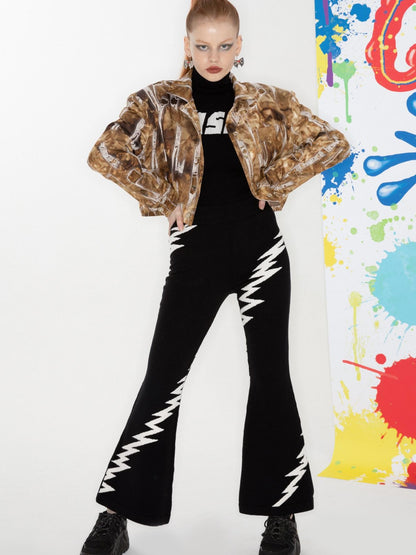 QUORRA S CHORD Black And White Lightning Embroidered Women&