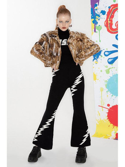 QUORRA S CHORD Black And White Lightning Embroidered Women&