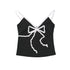 QUORRA_S_CHORD_Black_Bow_Tie_Ribbon_V-neck_Women&