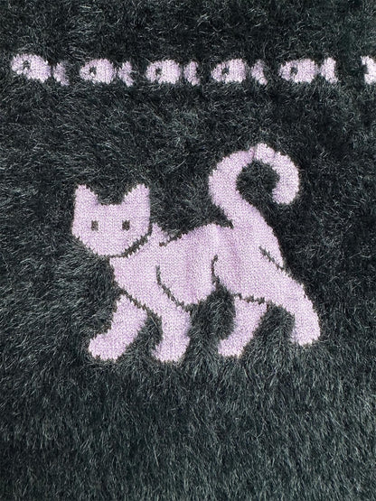 QUORRA S CHORD Black Cat Embroidery Women&