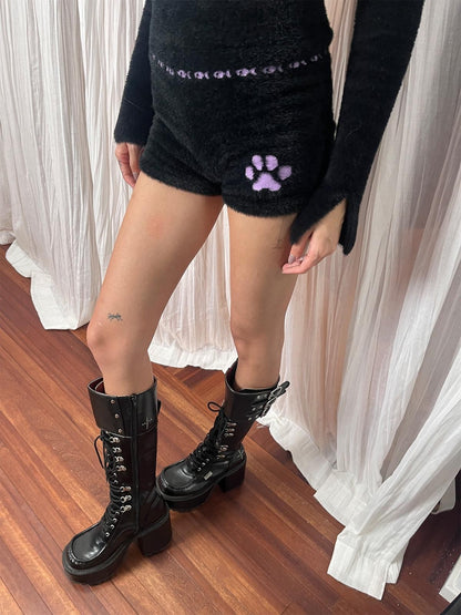 QUORRA S CHORD Black Cat Embroidery Women&