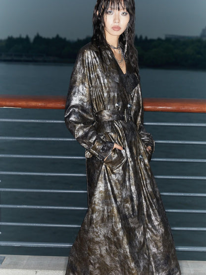 QUORRA S CHORD Black Gold Long Loose Flowing Women&