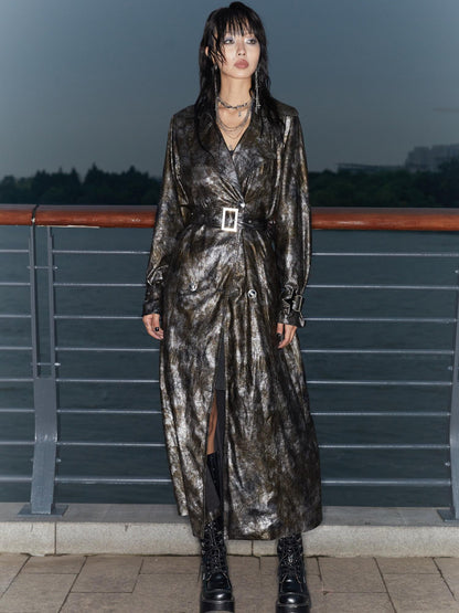 QUORRA S CHORD Black Gold Long Loose Flowing Women&