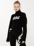 QUORRA S CHORD Black Logo Jacquard High Neck Women&