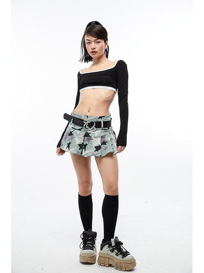 QUORRA S CHORD Black White Colorblock Cropped Women&