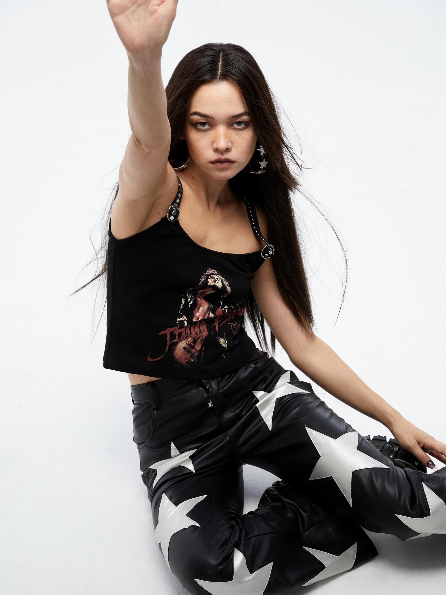 QUORRA S CHORD Black Zeppelin Airship Rock Print Women&