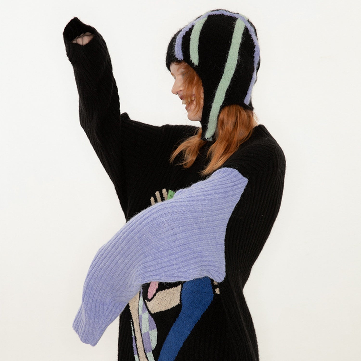 QUORRA_S_CHORD_Blue_Green_Two_Tone_Knitted_Yarn_Women&