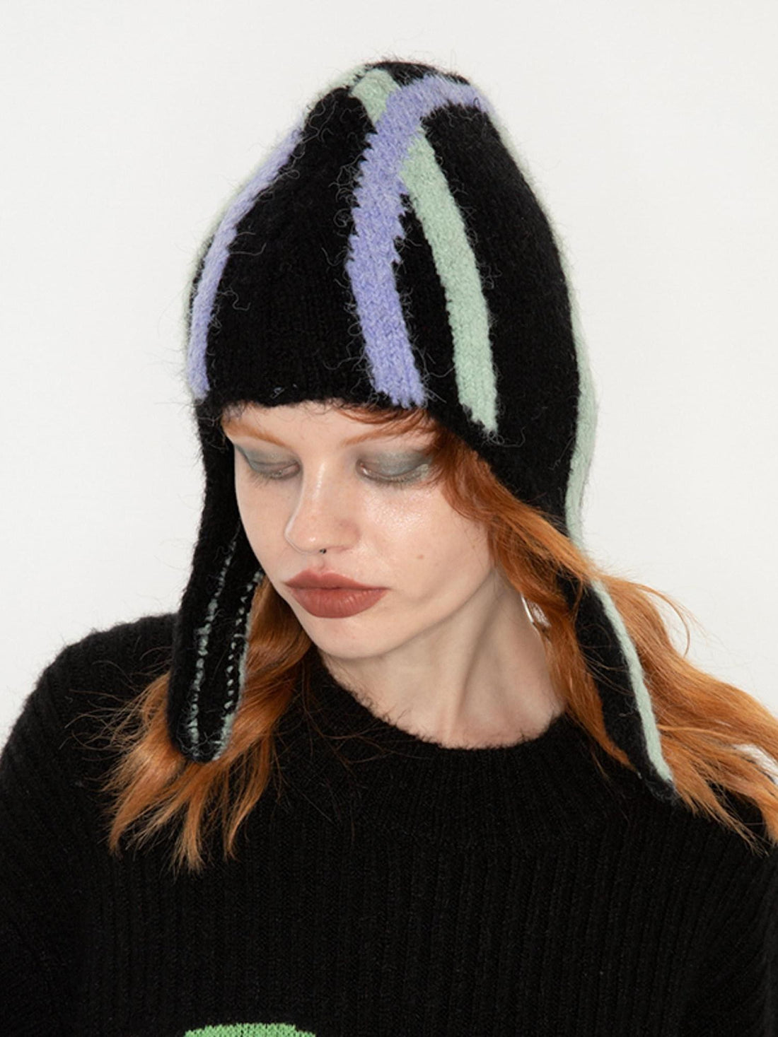 QUORRA S CHORD Blue Green Two Tone Knitted Yarn Women&