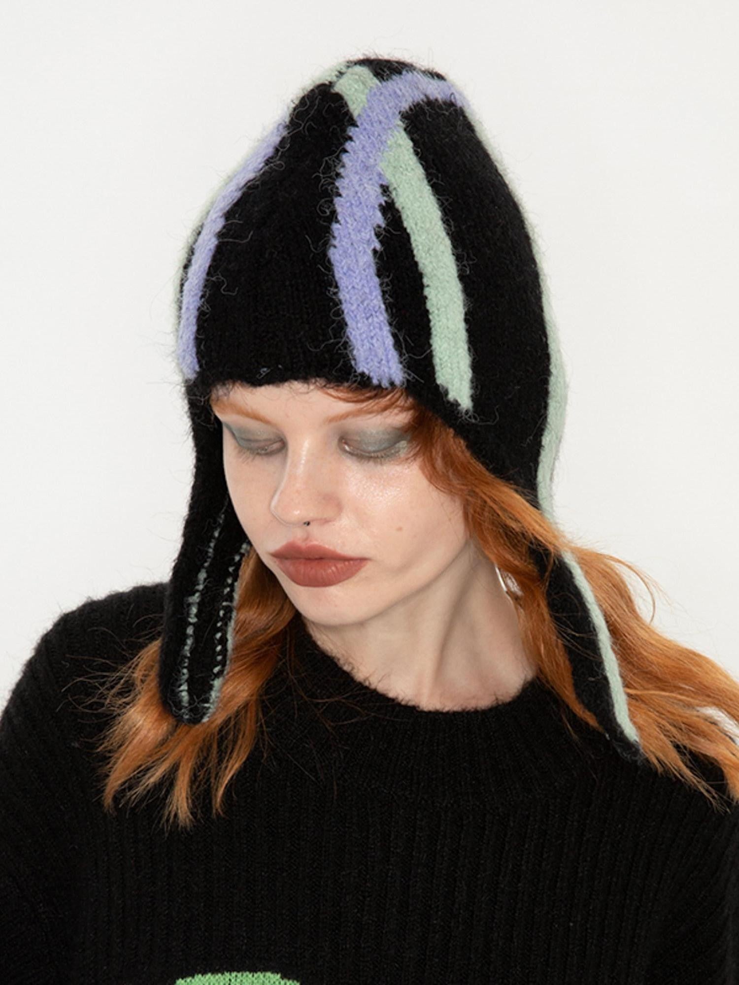 QUORRA S CHORD Blue Green Two Tone Knitted Yarn Women&